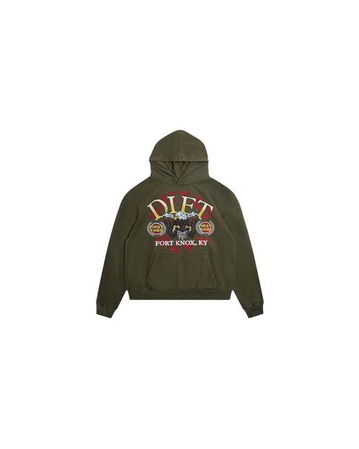 DIET STARTS MONDAY Green Ft Knox Pullover Hoodie Dsm-Hol24-029" for men