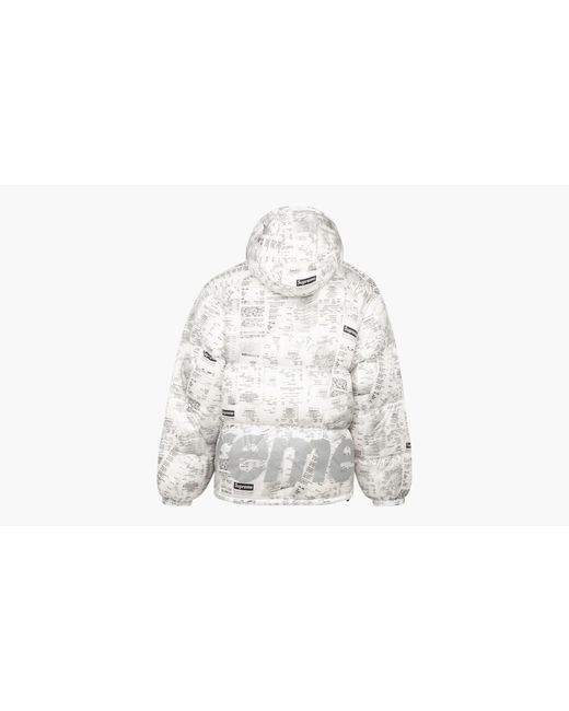 Supreme White Hooded Down Jacket "fw 20" for men