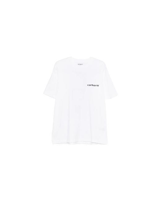 Carhartt Black Short-Sleeve Caps T-Shirt I036012 02Xx" for men