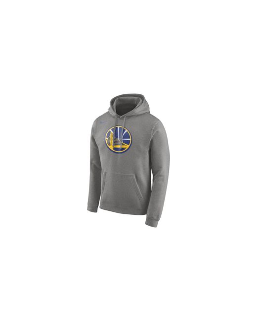 Nike Black Nba Club Fleece Logo Pullover Hoodie "Golden State Warriors" 881131 063" for men