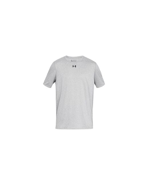 Under Armour Black Short Sleeve Locker T-Shirt 2.0 "True Heather" 1305775 025" for men