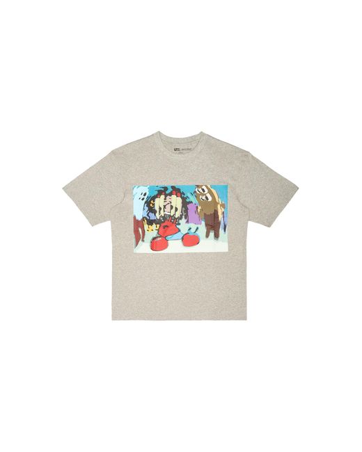 Travis Scott Black Cpfm X Uniqlo Spongebob Squarepants Short Sleeve T-Shirt "Confused Mr. Krabs