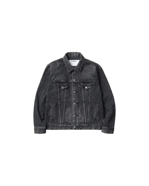 Neighborhood Black Type-4 Denim Jacket 252Xbnh Jkm03 Blac" for men