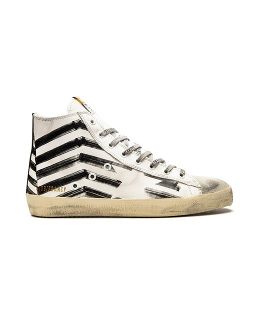 Golden Goose Deluxe Brand Black Francy "Stripes" Gmf00332.F003038.10283" for men
