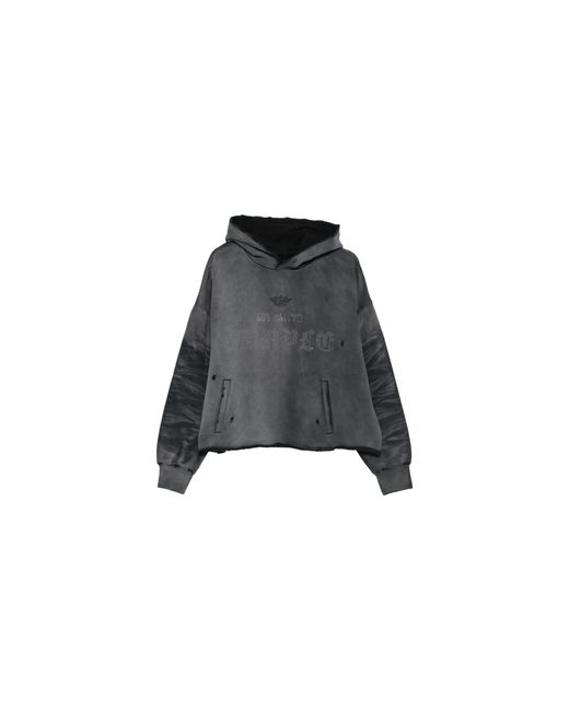 Purple Brand Black Heavyweight Fleece Hoodie M4104 Hfbz126" for men