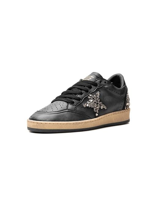 Golden Goose Deluxe Brand Black Ball Star Nappa Upper And Spur Leather Star Shiny Leather Heel With Studs Gwf00117.F004375.90100"
