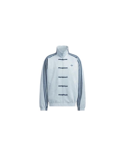 Adidas Blue Chinese Style Track Top "Ash" Kt3846" for men