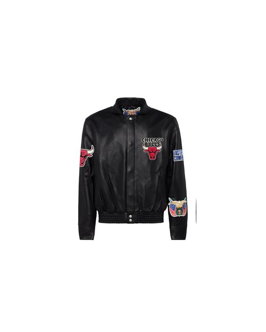 Jeff Hamilton Black Chicago Bulls Full Leather Jacket Nba Chi Bul 104"