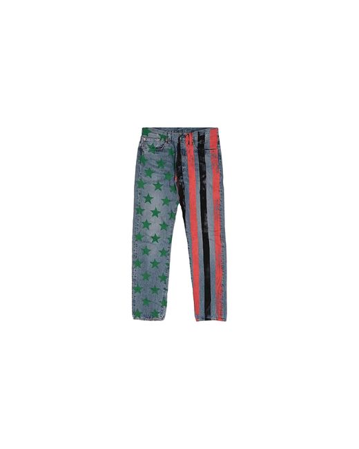 DENIM TEARS Black Cactus Plant Flea Market 4Th Of July Denim Jeans Dt378" for men