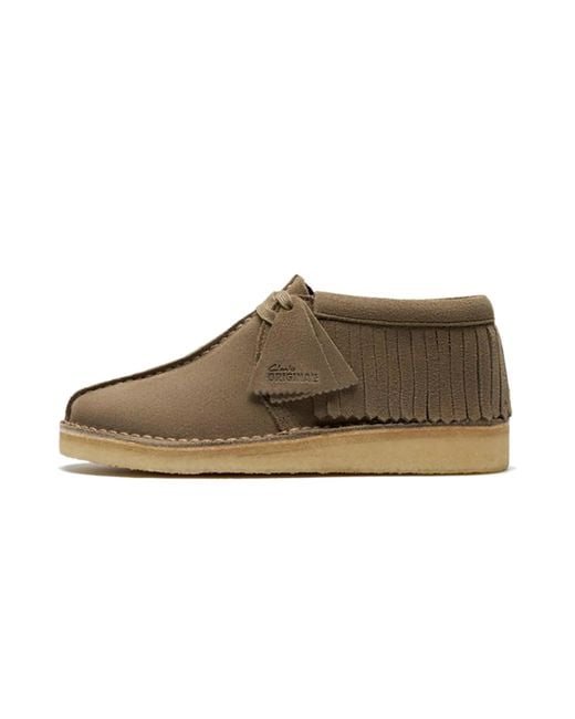 Clarks Brown Trek Fringe "Smoke Suede" 26182843"