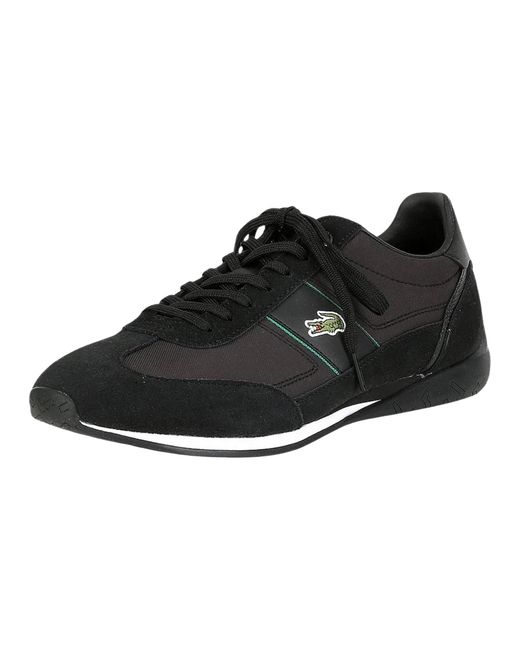 Lacoste Black Angular Leather Sneakers 44Cma0013 1B4" for men