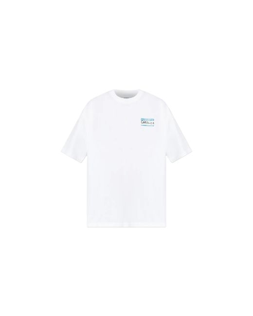 Vetements Black Sticker T-Shirt Me76Tr227W Whit" for men