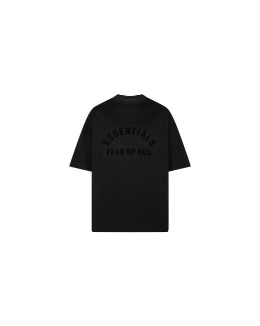 Fear Of God Black Heavy Jersey Ss Tee "Jet" 125Sp242004F" for men