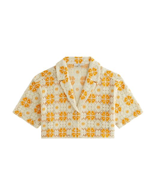 Kith Metallic Elena Iii Lace Shirt "Off" Khw030536 114"