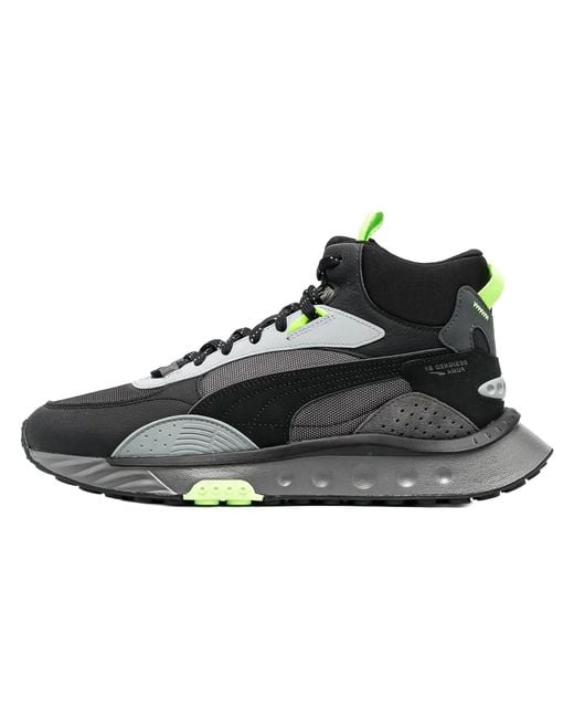 PUMA Black Wild Rider Mid Ws 381598 01" for men