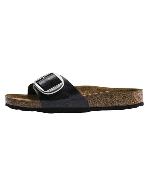Birkenstock Black Madrid Big Buckle Birko-Flor "Graceful Licorice" 1015315"