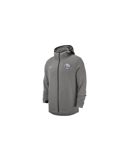 Nike Black Nba Golden State Warriors Showtime Hoodie Heather" Ao2044 032"