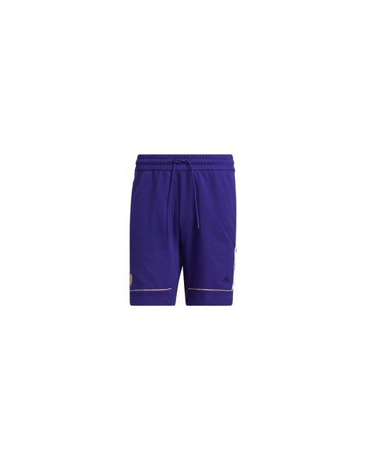 Adidas Black Donovan Mitchell Basketball Shorts "Team College" Hb6765" for men