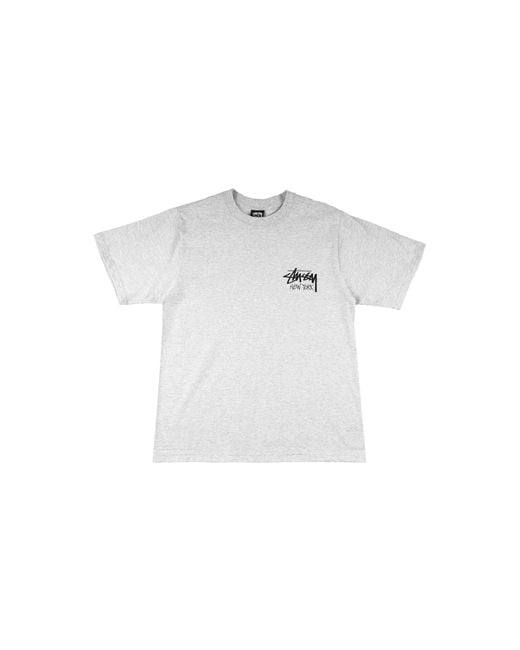 Stussy Black New York Chapter T-Shirt "Ash Heather" Stus459" for men
