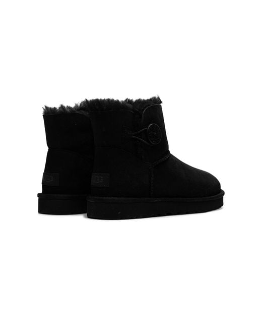 Ugg Black Mini Bailey Button Boot 1016422 Blk"