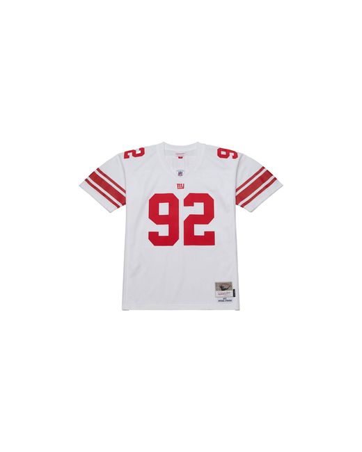 Mitchell & Ness Black Nfl Jersey Giants 2007 Michael Strahan "Giants" Lgjy6512 Nyg07Mstwhit" for men