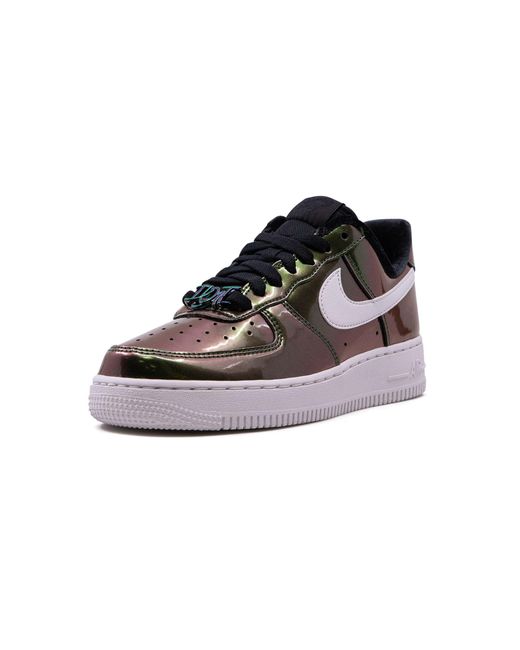 Nike Black Air Force 1 Low "iridescent" Shoes