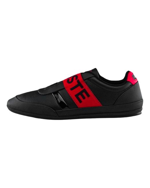 Lacoste Black Misano Elastic Sneakers 38Cma0108 1B5" for men