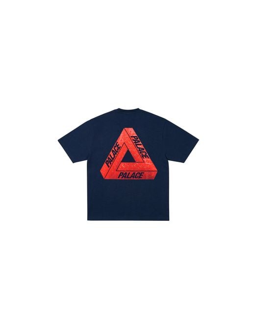 Palace Blue Fukuoka Tri-Ferg T-Shirt P0079" for men