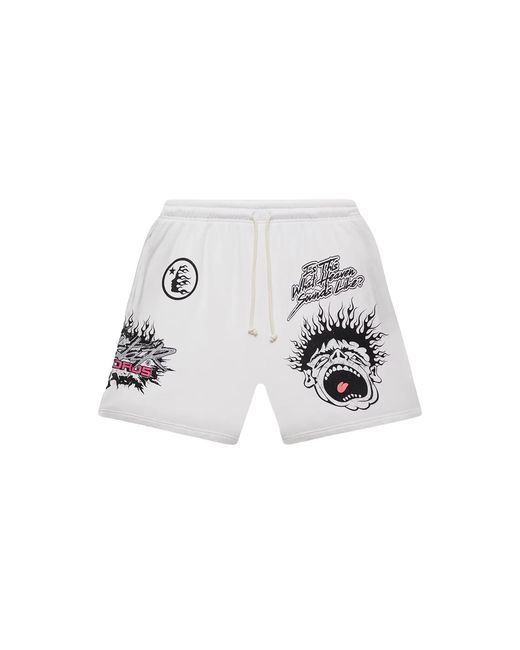 HELLSTAR Black Records Shorts Hsr093" for men