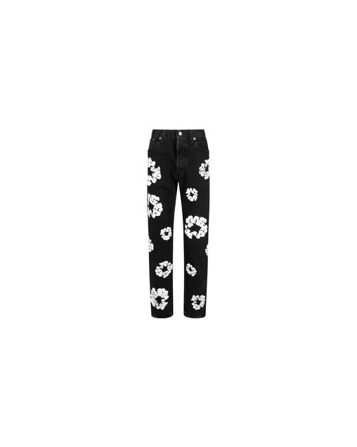 DENIM TEARS Black The Cotton Wreath Denim Jeans Dt23" for men
