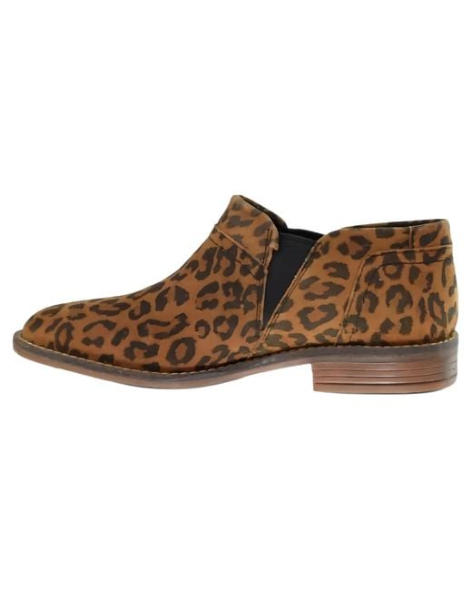 Clarks Brown Camzin Mix "Leopard Print" 26153987"