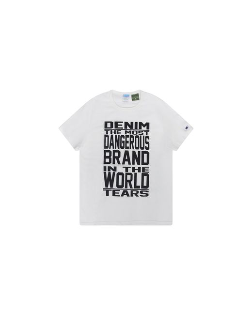 DENIM TEARS Black Most Dangerous T-Shirt Dt796" for men