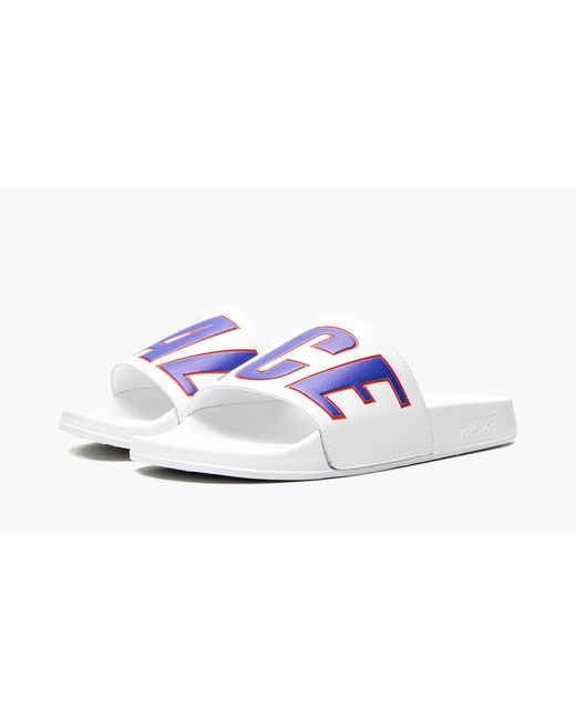 Palace White Sliders for men