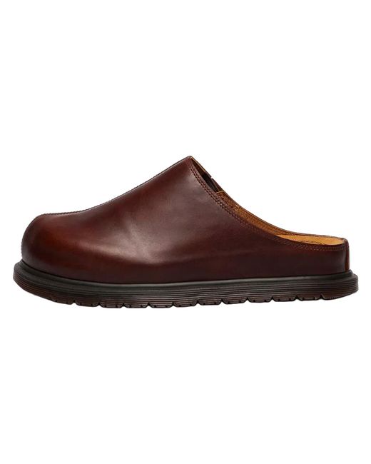 Dr. Martens Brown San Leather Mules "Butterscotch for men