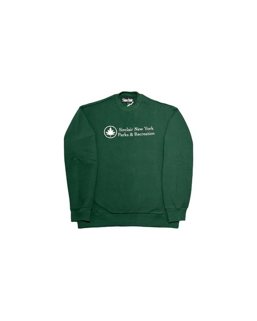Sinclair Green Parks And Rec Crewneck Sweatshirt "Forest" Smt204 1 Fgrn" for men