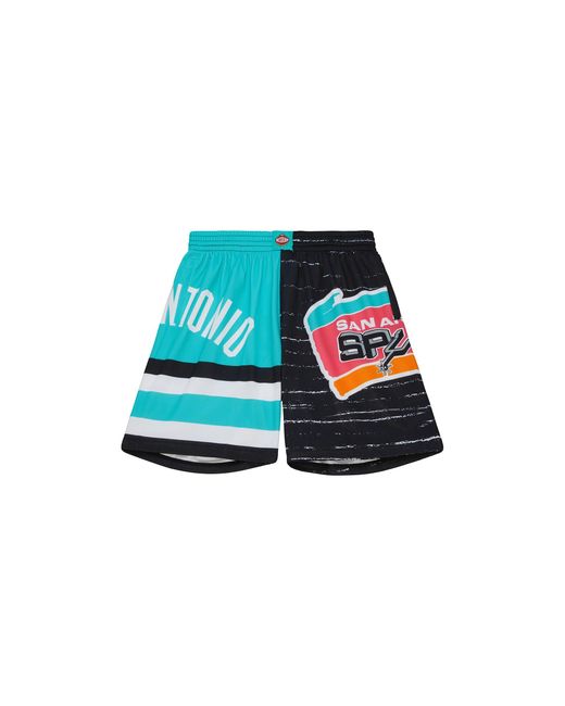 Mitchell & Ness Blue Jumbotron 3.0 Shorts "Nba Spurs" Pshr4984 Sasyypppmtwh" for men