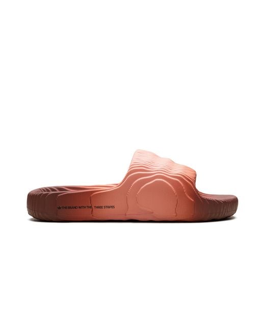 Adidas Red Adilette 22 Slides "Wonder Clay" Ig7492" for men