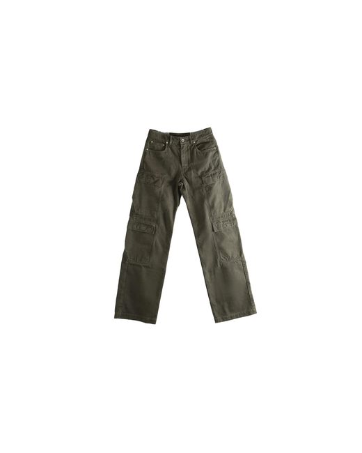 Rick Owens Black Pantaloni Double Cargo Jeans "Dust" Ds01F4308 Cvs 78"