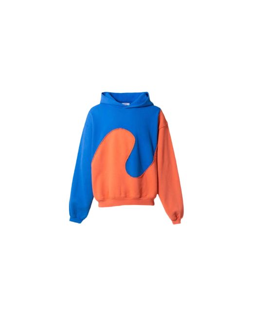 ERL Blue Swirl Fleece Hoodie 05T017 Redg" for men