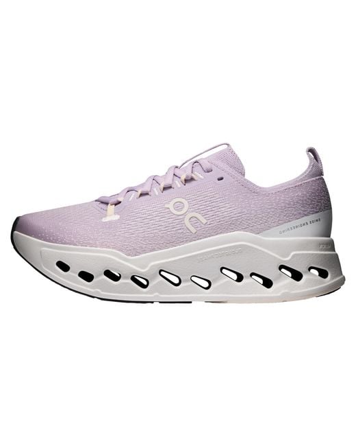 On Shoes Black Cloudsurfer Max "Foxglove Ivory" 3Wf30225073"