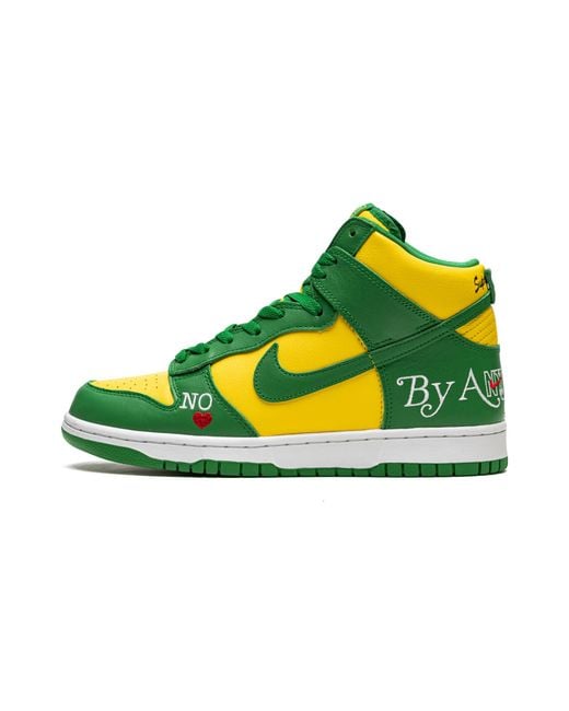 Nike Yellow Sb Dunk High "Supreme for men