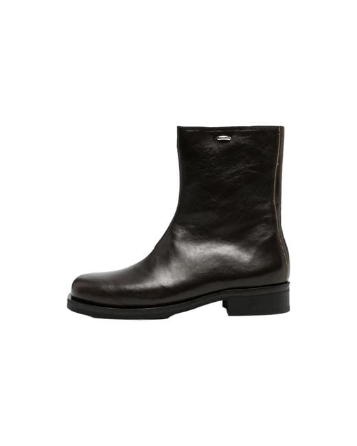Our Legacy Black Camion Boots "Deep Leather" A2267Cdo" for men