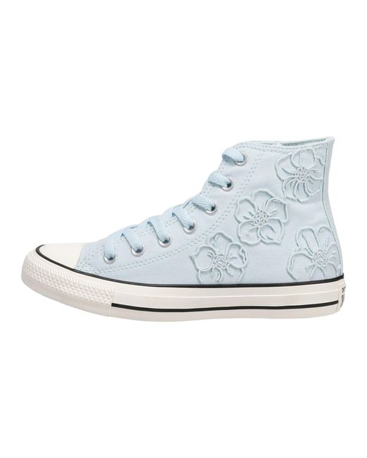 Converse Black All-Star Premium Embroidered Flowers High-Top A21409F" for men