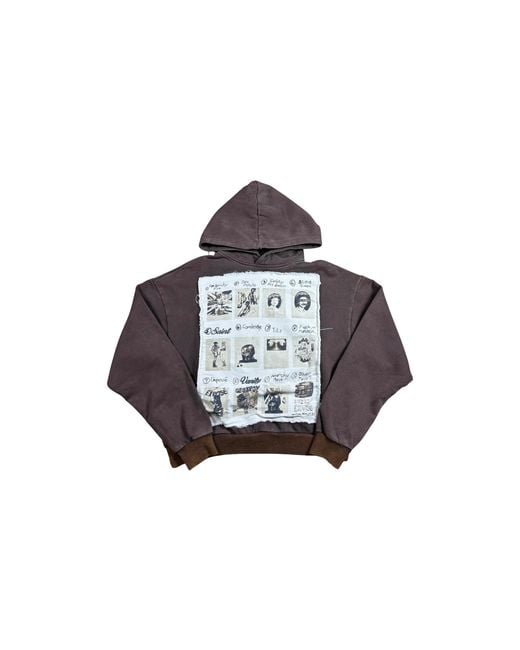 SAINT VANITY Black Patchwork Vain Pullover Hoodie Ostg Savan Nq2R" for men