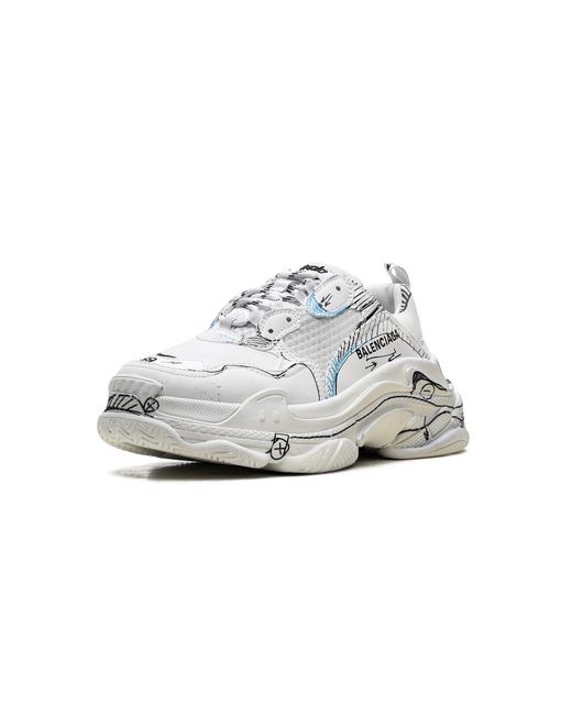 Balenciaga Black Triple S Sneaker "Sketch for men