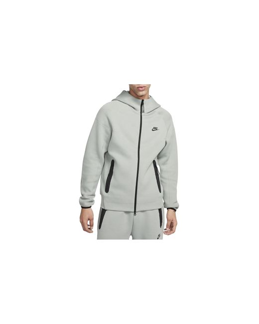 Nike Black Sportswear Tech Fleece Windrunner Full-Zip Hoodie "Mica" Fb7921 330"