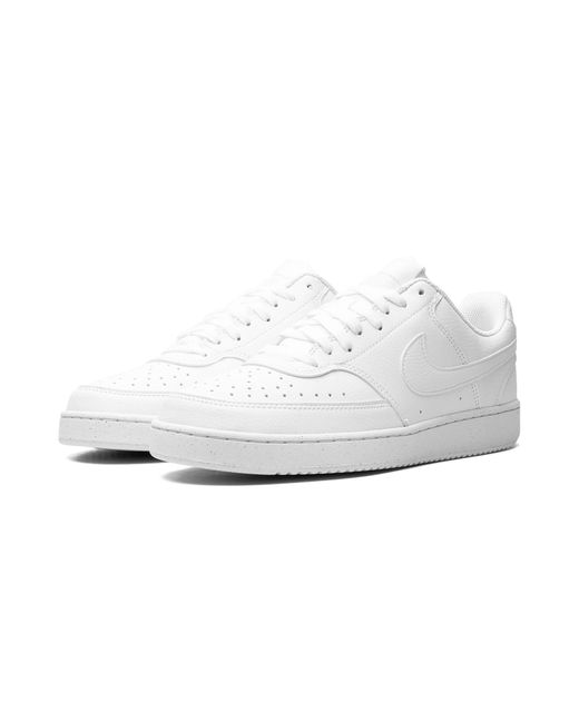 Nike Black Court Vision Lo Nn "triple White" Shoes for men