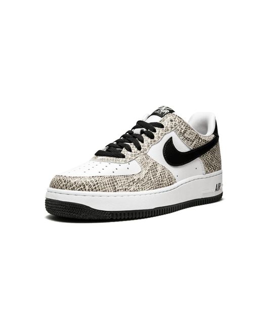 Nike Black Air Force 1 Low Retro "Cocoa Snake 2018" 845053 104" for men
