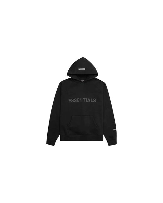 Fear Of God Black Pullover Hooded Sweatshirt Applique Logo 192Ho202000F" for men