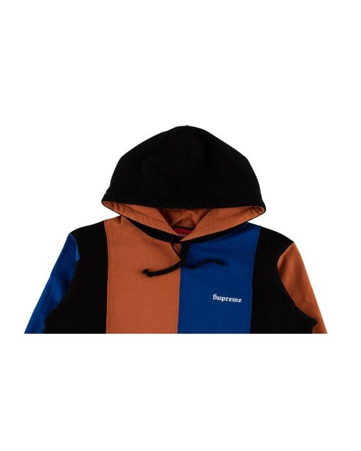 Supreme Tricolor Hooded Sweatshirt Fw 18 in Blue for Men Lyst UK